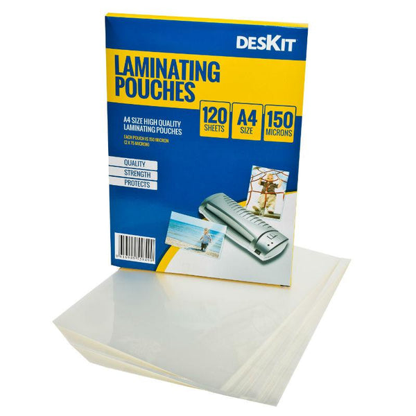 DESKIT 120 – A5 Size Laminating Pouches – 150 microns – Gives Rigidity –  The Kit Brands