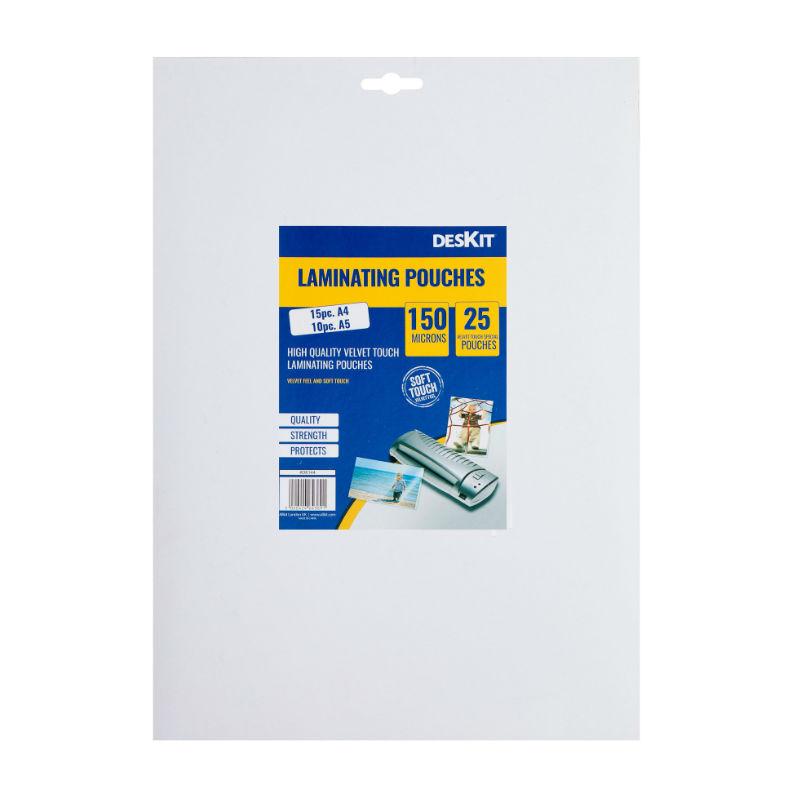 Deskit Pack of 120 Laminating Pouches - A4 Size - 100 Microns (120 Pac –  The Kit Brands